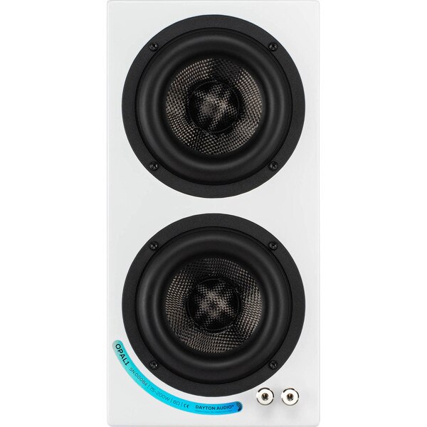 Main product image for Dayton Audio OPAL1 Bookshelf Speaker Pair Gloss White300-4601